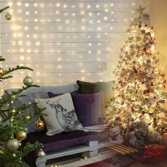 LED svjetlosna zavjesa 3x3m - christmaslights