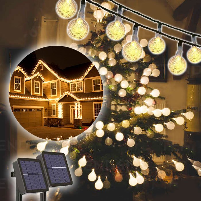 Solarne božićne lampice 30kom - Christmas Bulbs 1+1 GRATIS