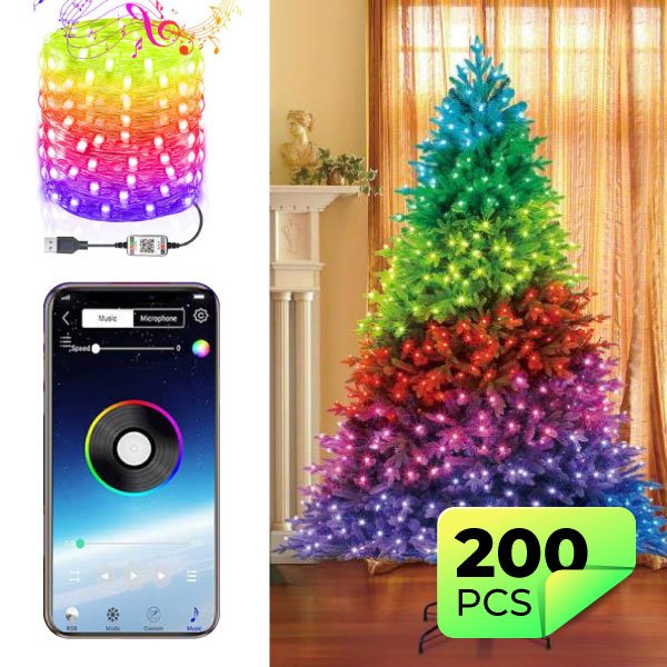 PAMETNA LED BOŽIĆNE LAMPICE - RGBLedy (1+1 GRATIS)