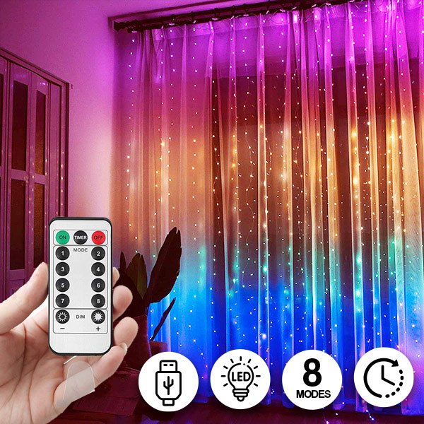 Višenamjenska svjetlosna zavjesa (300 LED svjetala) - Colorlights