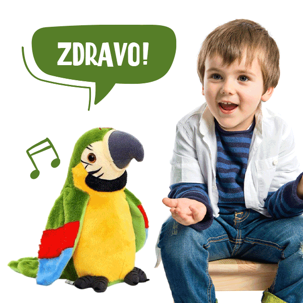 Plisirani razgovarajući papagaj - Parrot