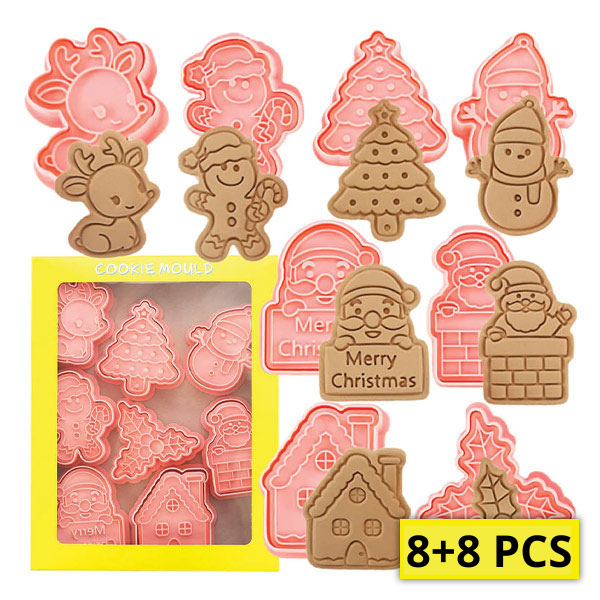 Kalupi za božićne kolače (8 + 8 GRATIS) - Biscuity