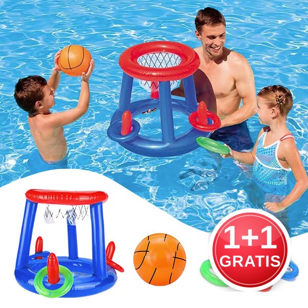 Naduvani koš za košarku za bazen - Ringy (1 + 1 GRATIS)